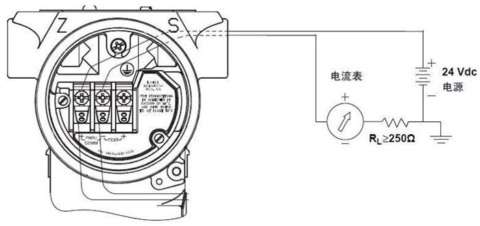 磁致伸缩液位计端子接线图