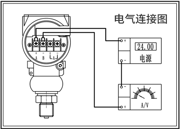 3051压力变送器接线图