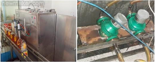 柴油流量计量表工作现场图