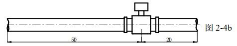 定量控制电磁流量计直管段安装位置图