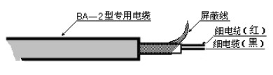 投入式超声波液位计电缆线说明图